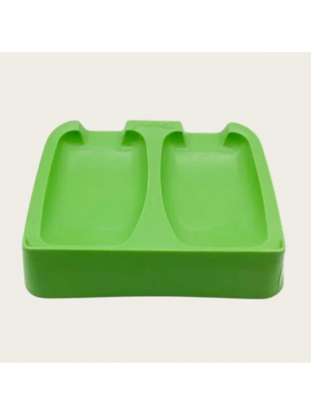 Tupperware Double Spoon Rest Lime Green Vintage Hard to Find Color